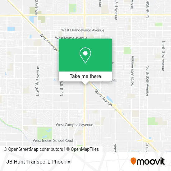 JB Hunt Transport map