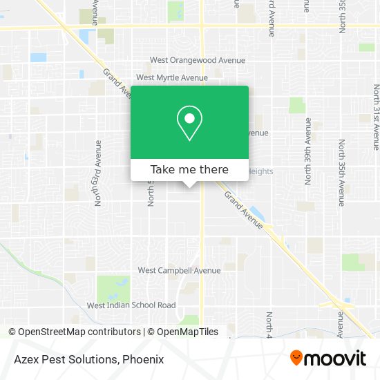 Azex Pest Solutions map