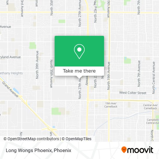 Long Wongs Phoenix map