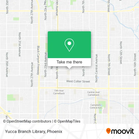 Yucca Branch Library map