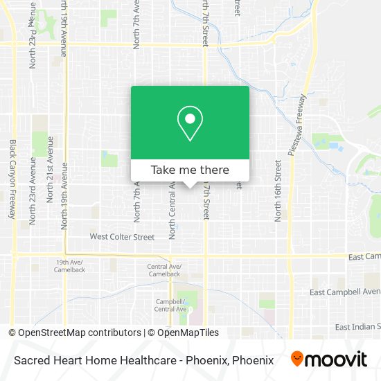 Sacred Heart Home Healthcare - Phoenix map