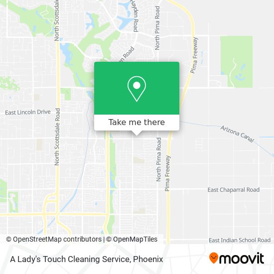 A Lady's Touch Cleaning Service map