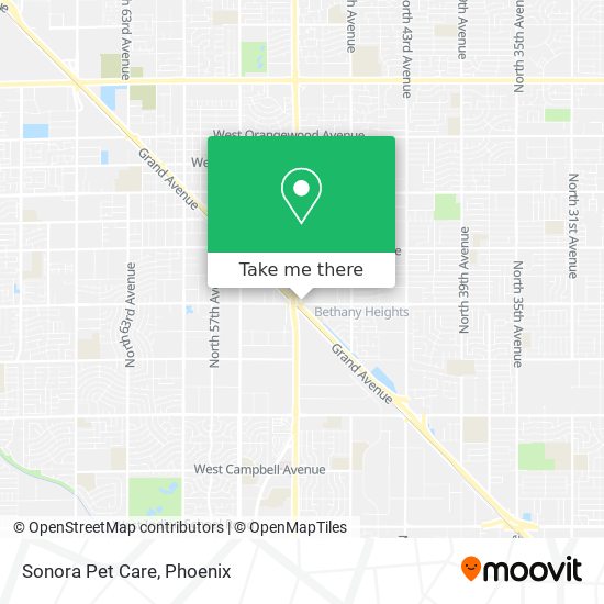 Sonora Pet Care map