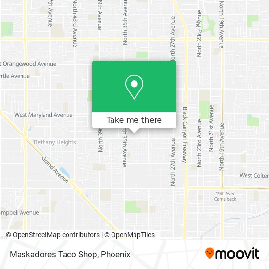 Mapa de Maskadores Taco Shop