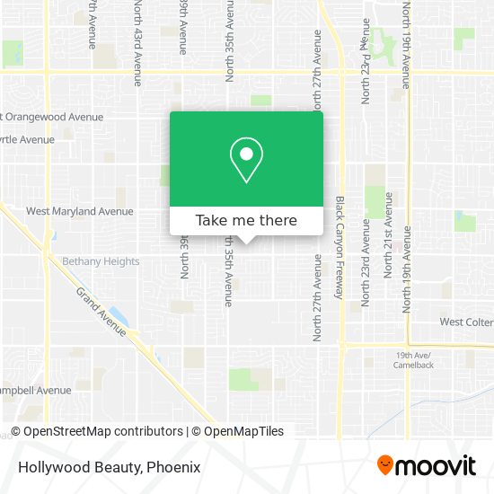 Hollywood Beauty map