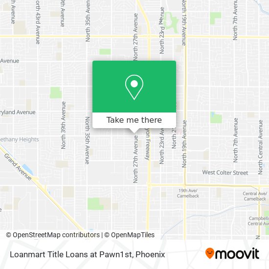 Loanmart Title Loans at Pawn1st map