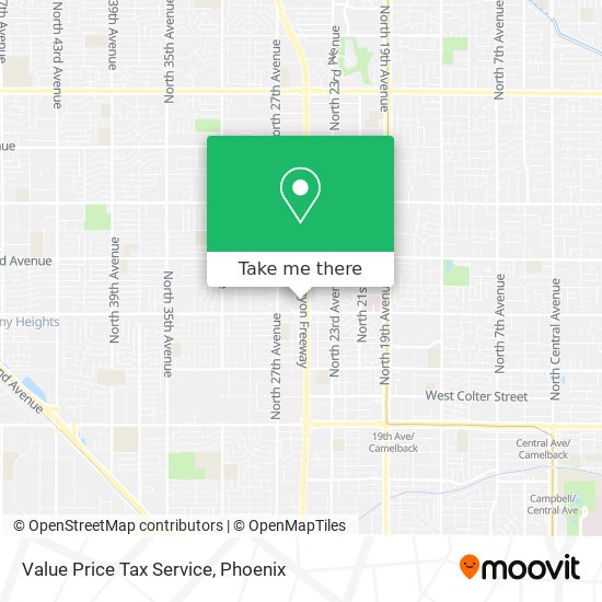 Value Price Tax Service map