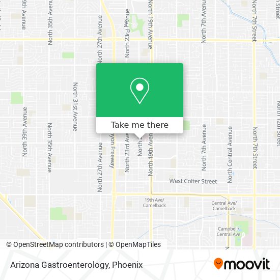 Arizona Gastroenterology map