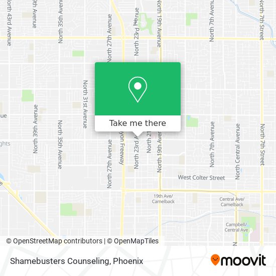 Shamebusters Counseling map