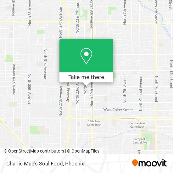 Charlie Mae's Soul Food map