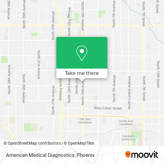 American Medical Diagnostics map