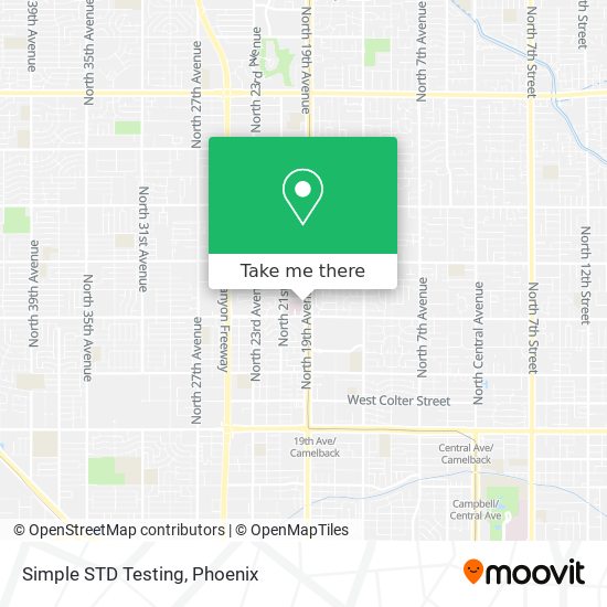Mapa de Simple STD Testing