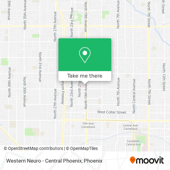 Western Neuro - Central Phoenix map