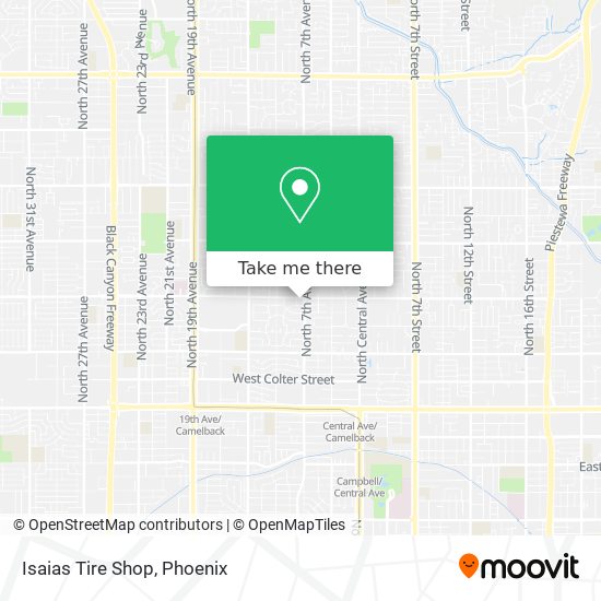 Isaias Tire Shop map