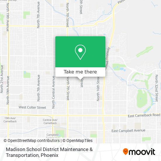 Mapa de Madison School District Maintenance & Transportation