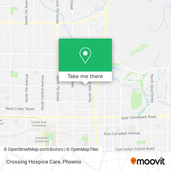 Crossing Hospice Care map