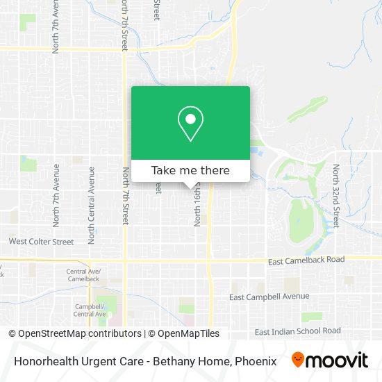 Honorhealth Urgent Care - Bethany Home map