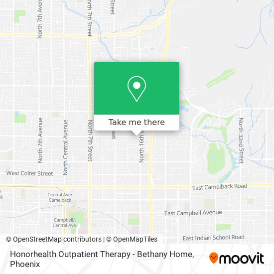 Mapa de Honorhealth Outpatient Therapy - Bethany Home