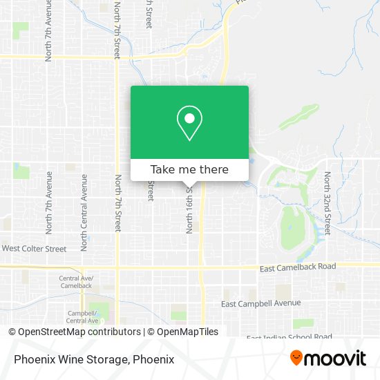 Phoenix Wine Storage map