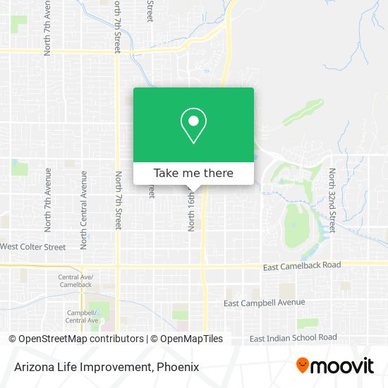 Arizona Life Improvement map