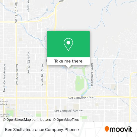 Ben Shultz Insurance Company map