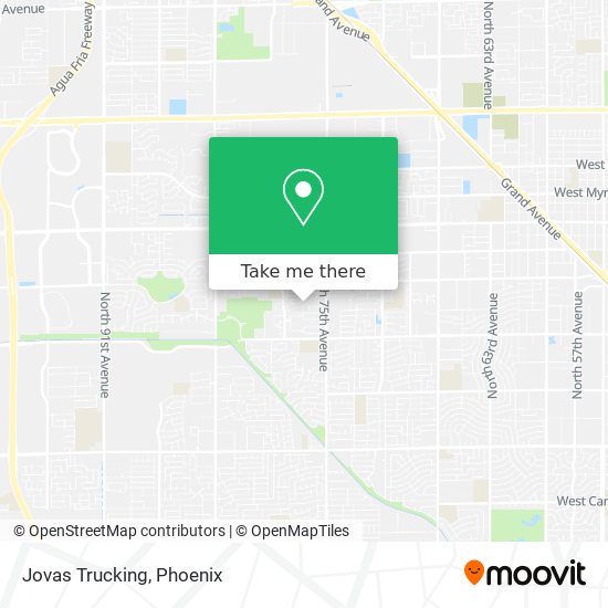 Jovas Trucking map