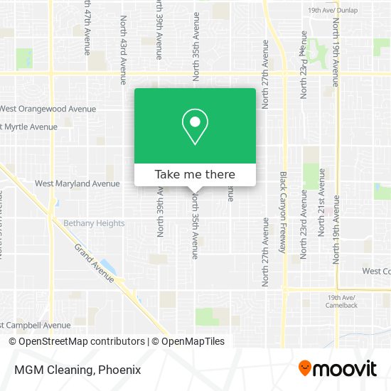 MGM Cleaning map