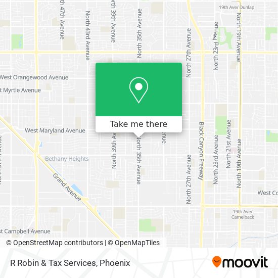 R Robin & Tax Services map