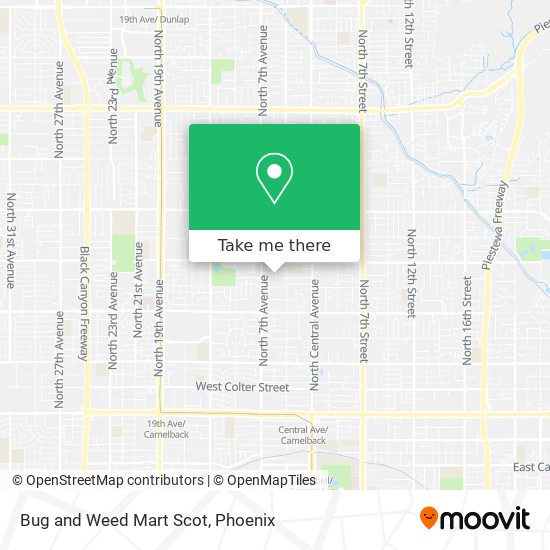 Mapa de Bug and Weed Mart Scot