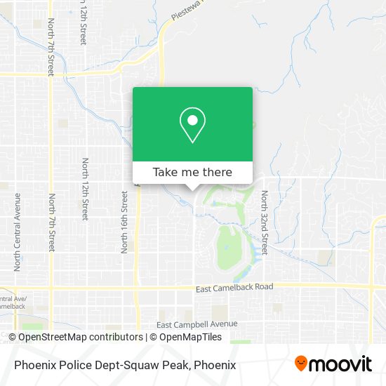 Phoenix Police Dept-Squaw Peak map