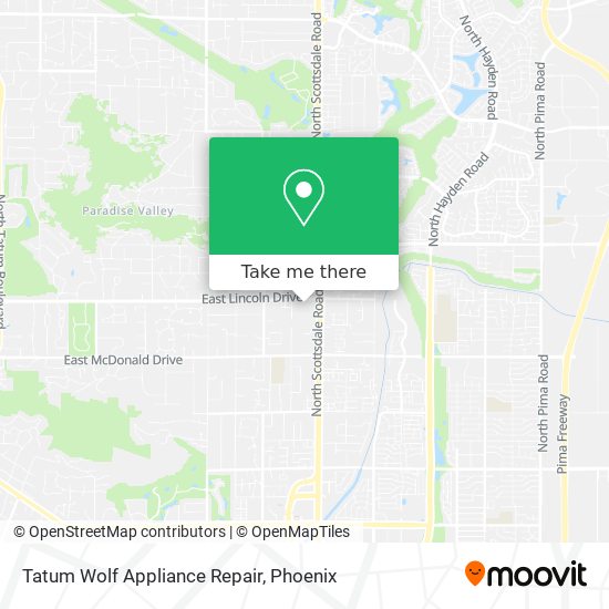 Tatum Wolf Appliance Repair map