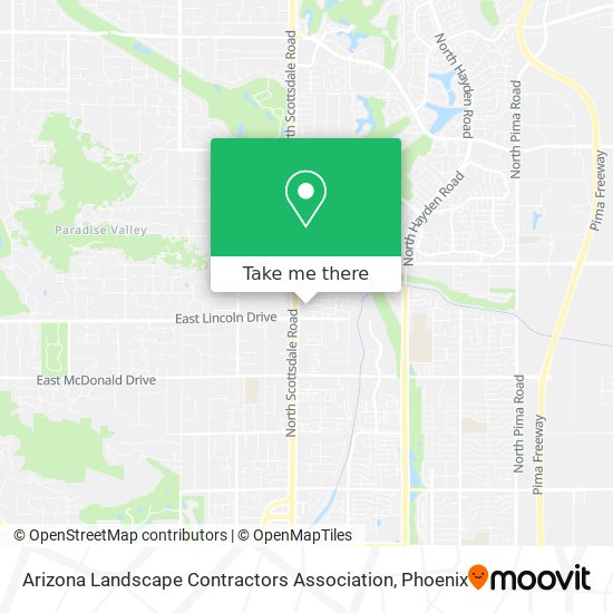 Arizona Landscape Contractors Association map