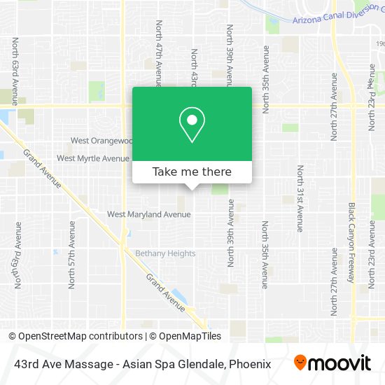 43rd Ave Massage - Asian Spa Glendale map