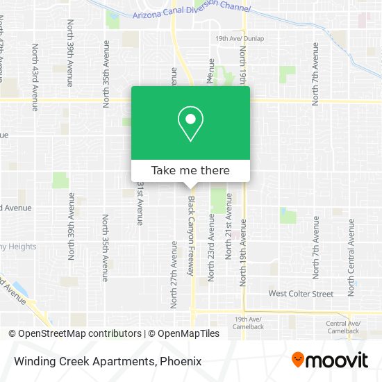 Winding Creek Apartments map