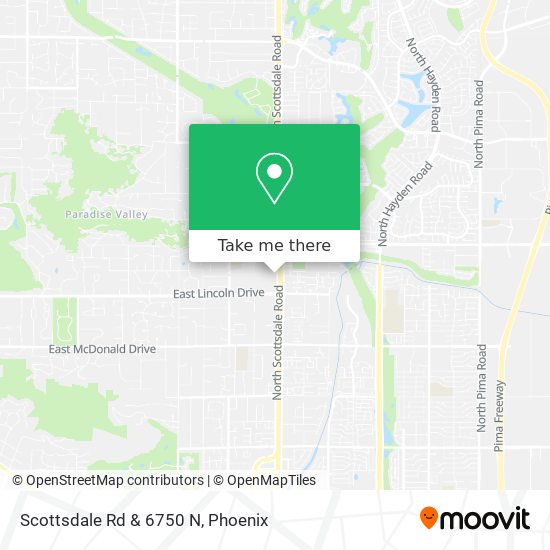 Scottsdale Rd & 6750 N map