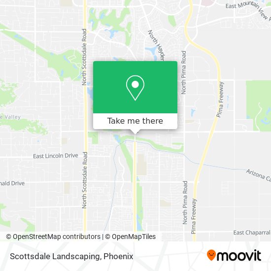 Scottsdale Landscaping map