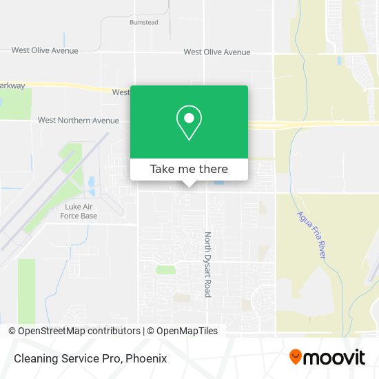 Mapa de Cleaning Service Pro