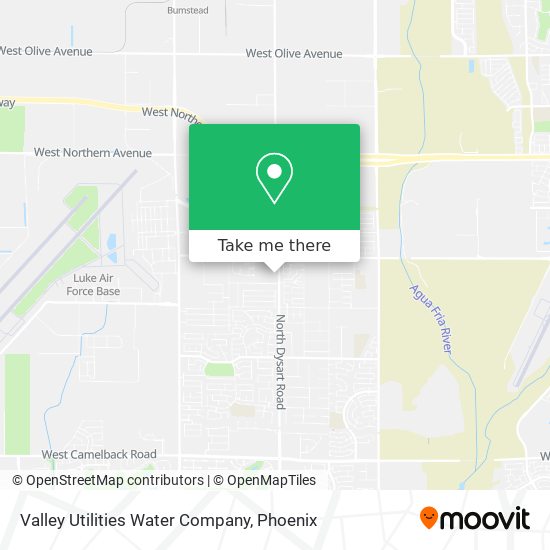 Valley Utilities Water Company map