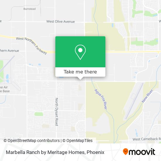 Marbella Ranch by Meritage Homes map