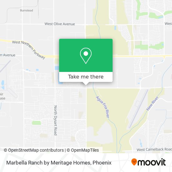 Marbella Ranch by Meritage Homes map