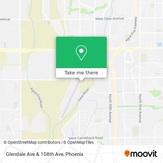 Glendale Ave & 108th Ave map