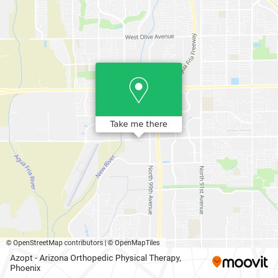 Azopt - Arizona Orthopedic Physical Therapy map