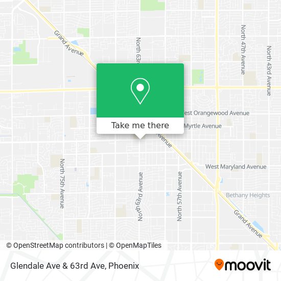 Mapa de Glendale Ave & 63rd Ave