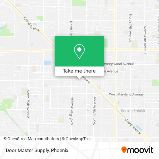 Door Master Supply map