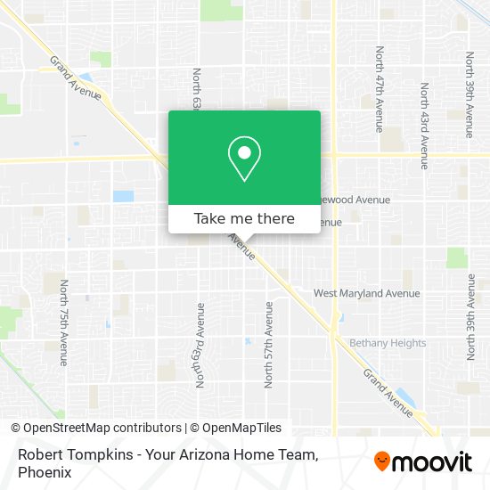 Mapa de Robert Tompkins - Your Arizona Home Team