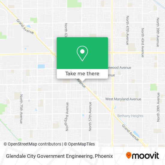 Glendale City Government Engineering map