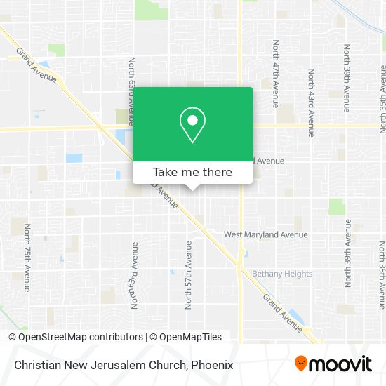 Christian New Jerusalem Church map