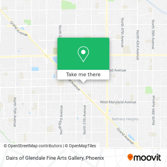 Dairs of Glendale Fine Arts Gallery map