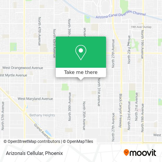 Arizona's Cellular map
