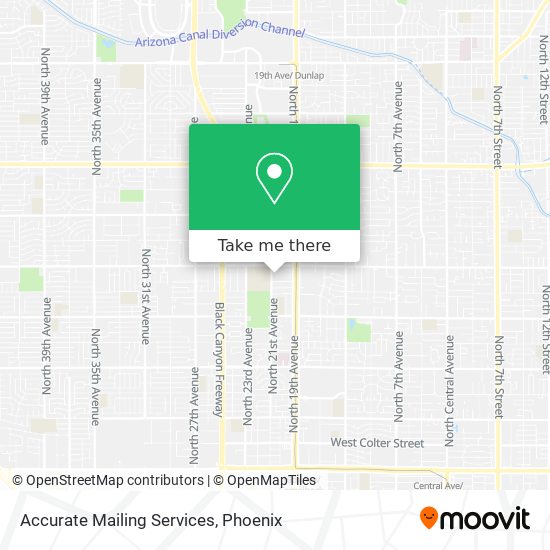 Accurate Mailing Services map